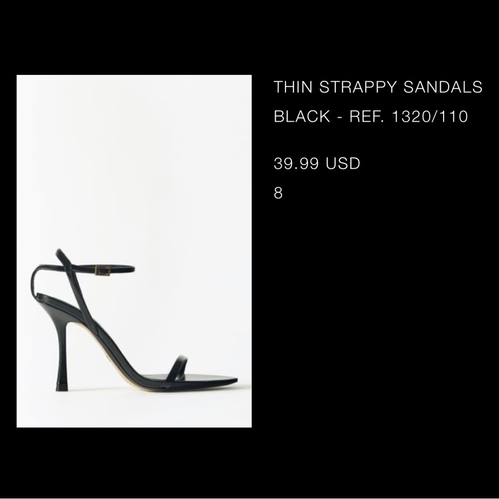Zara strappy heel